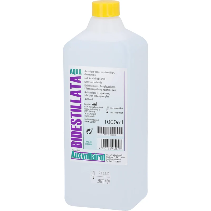 Destiliertes Wasser Bidest, 1000 ml FLU