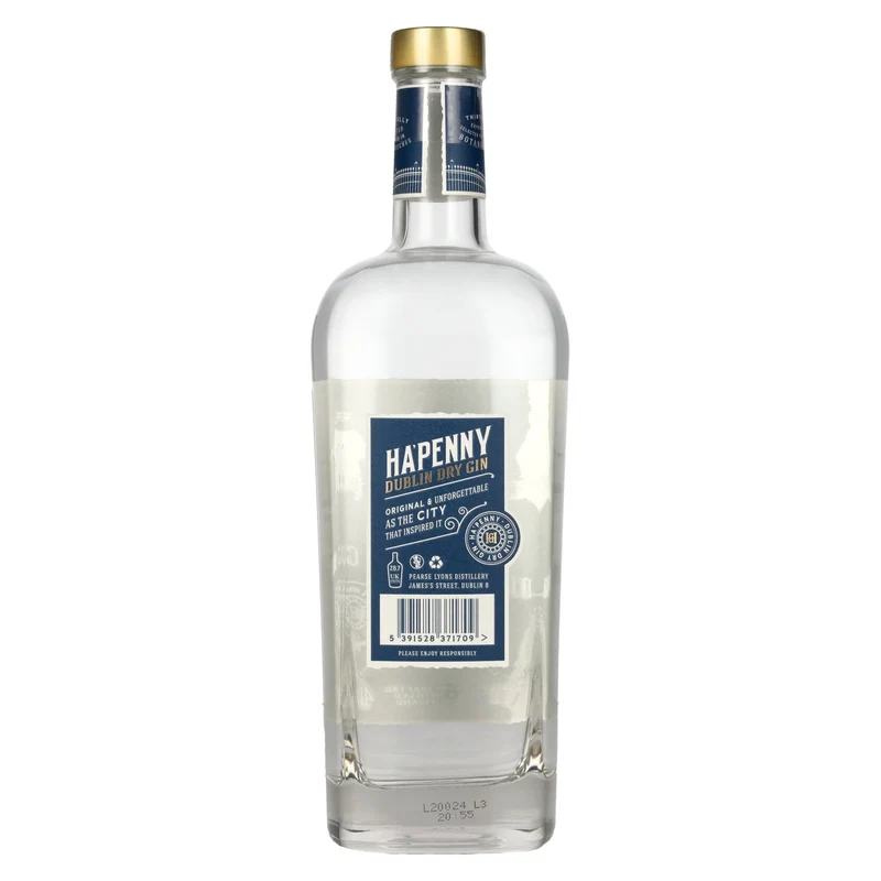 HA'PENNY Dublin Dry Gin 41% Vol. 0,7l