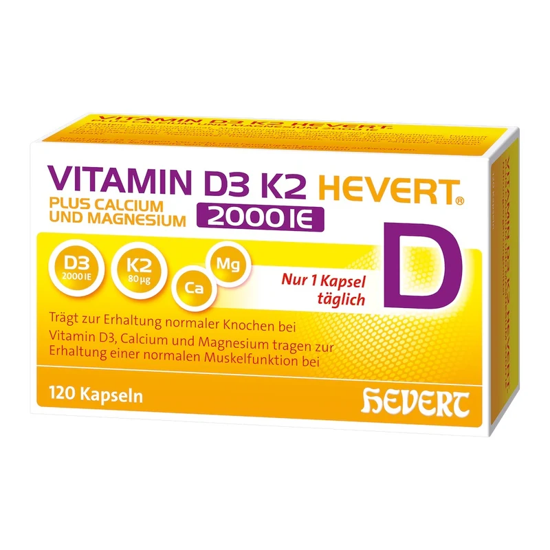 Vitamin D3k2 Hevert 2000ie, 120 St KAP