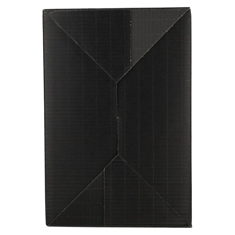 Präsentkarton SCHWARZ offene Welle 6er 38 cm