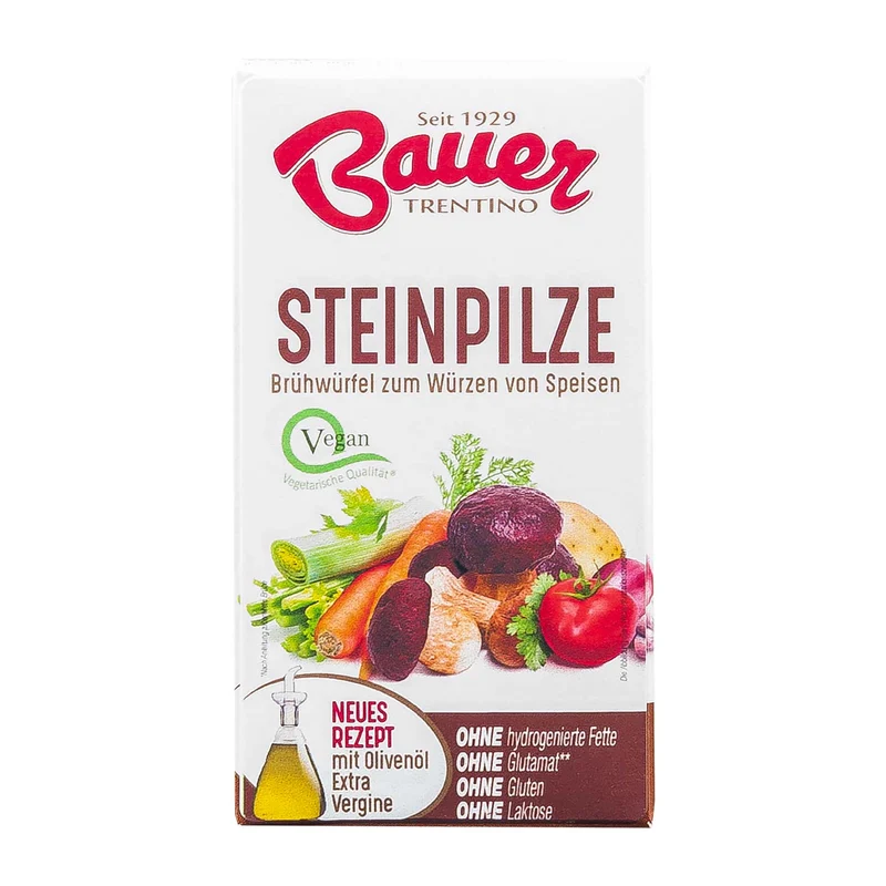 Brühwürfel mit Steinpilzen