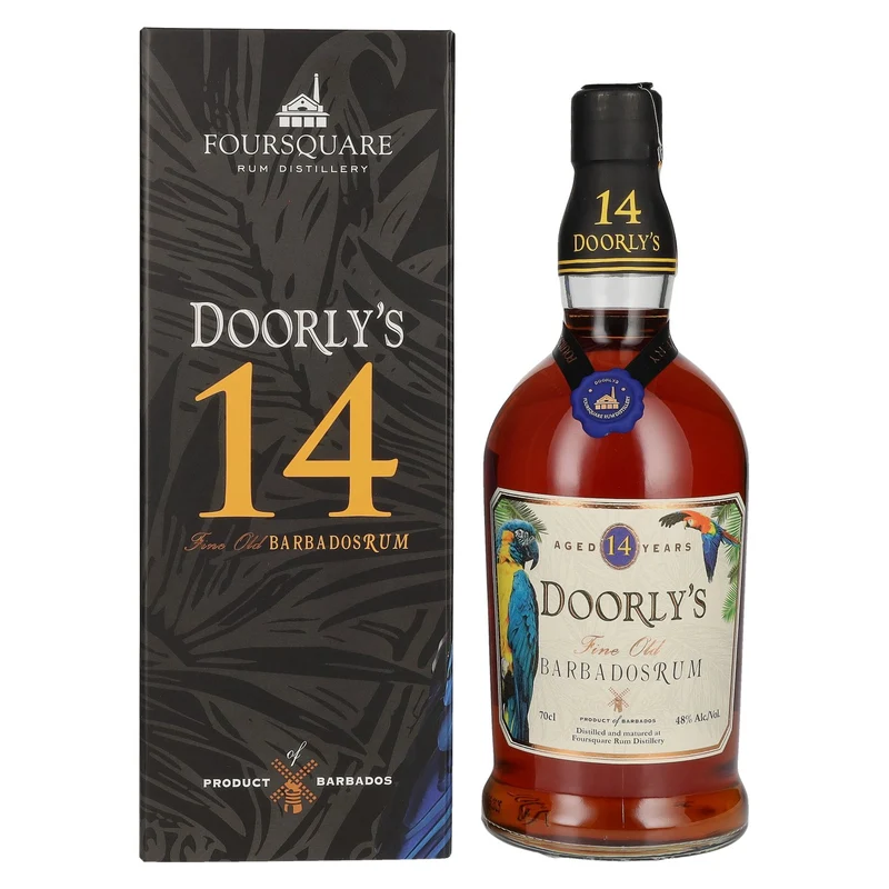 Foursquare Doorly's 14 Years Old Fine Old Barbados Rum 48% Vol. 0,7l in Geschenkbox