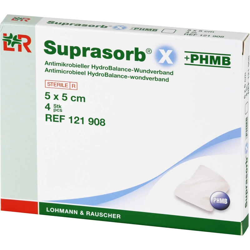 Suprasorb X PHMB Kompresse, 4 St VER
