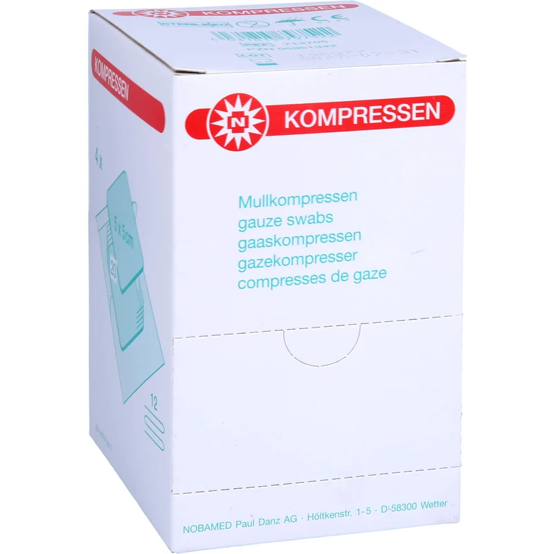 Set Kompresse 5x5cm 12f, 4X20 St KOM