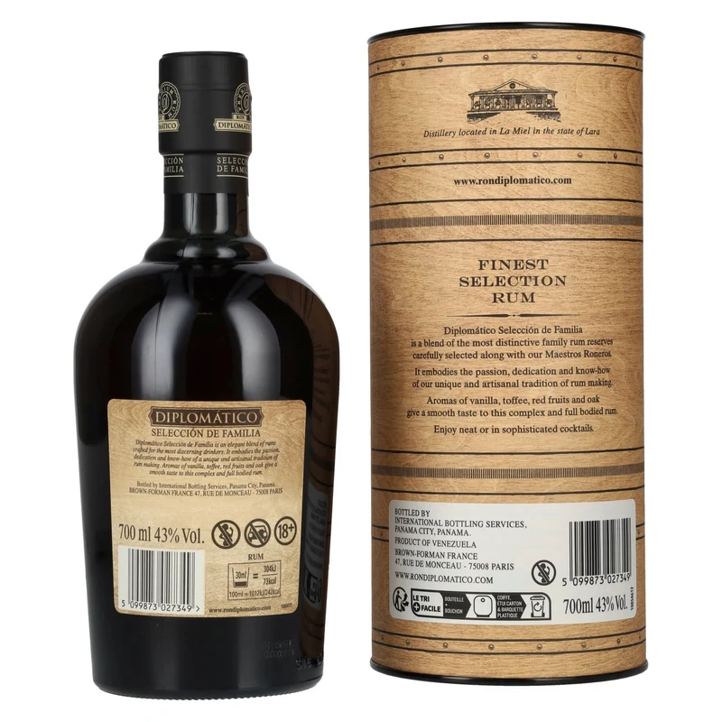 Diplomático SELECCIÓN DE FAMILIA Rum 43% Vol. 0,7l in Geschenkbox