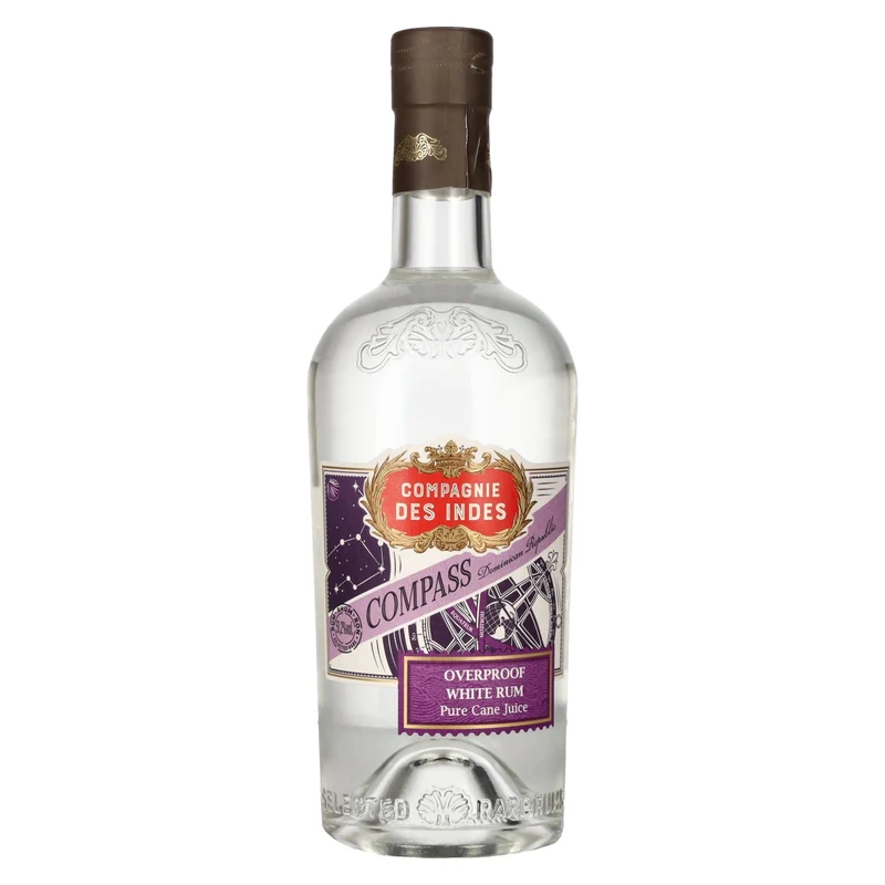 Compagnie des Indes COMPASS Dominican Republic Overproof White Rum 51,2% Vol. 0,7l