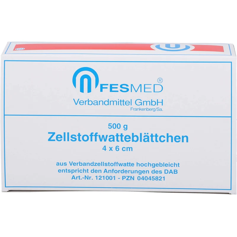 ZELLWA BLAETTCHEN HOCHGEBLEICHT CHLORFR 4X6CM, 500 g TUP
