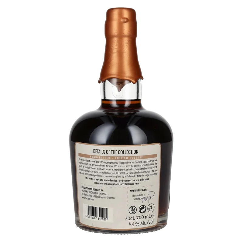 Dictador BEST OF 1980 APASIONADO Colombian Rum 37YO/260917/EX-P115 41% Vol. 0,7l