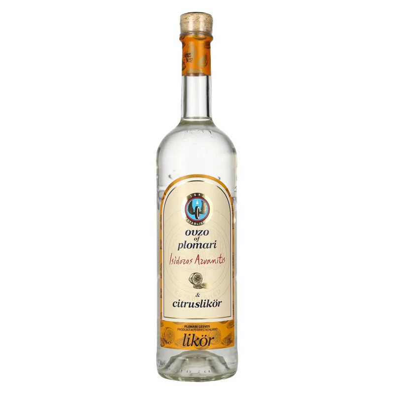 Ouzo Plomari Citruslikör 34% Vol. 0,7l