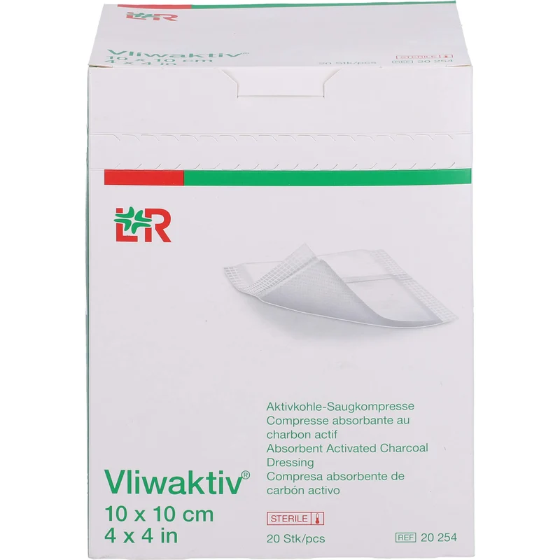 Vliwaktiv Aktivkohle-Wundverband, 20 St KOM