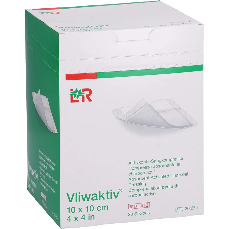 Vliwaktiv Aktivkohle-Wundverband, 20 St KOM