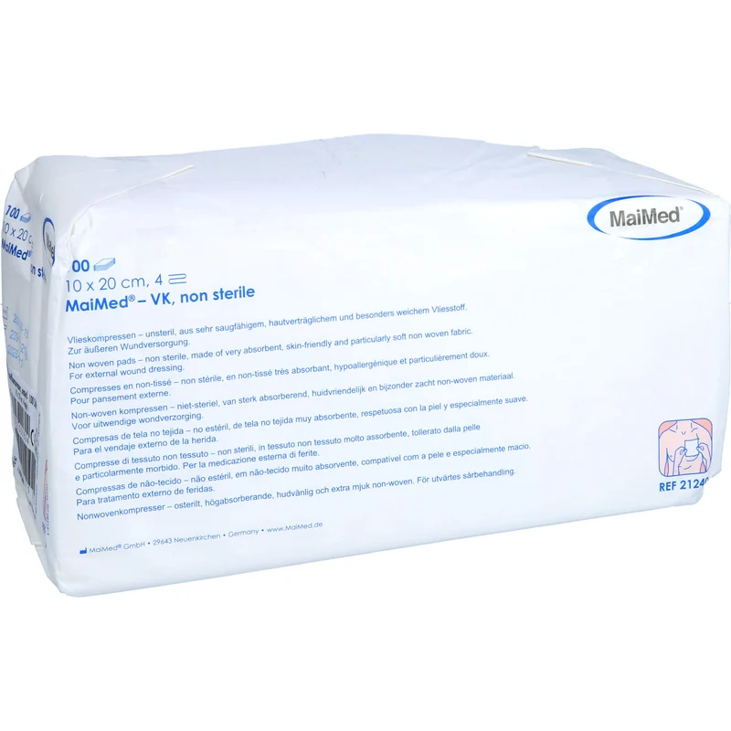 VLIESSTOFFKOMPRESSEN 10X20CM UNSTERIL 4FACH BRI, 100 St KOM
