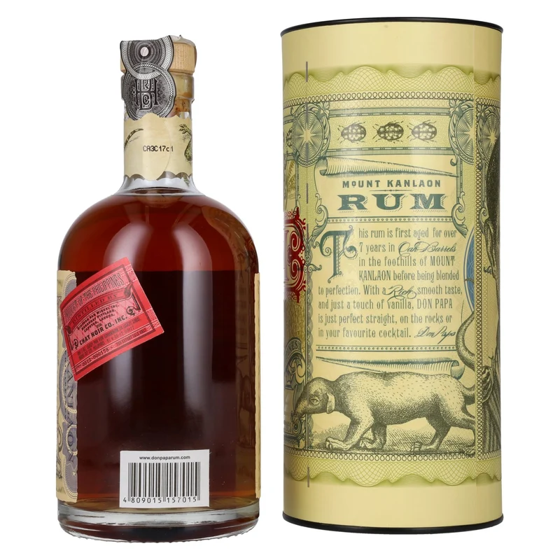Don Papa 7 Years Old Small Batch Rum - Old Edition 40% Vol. 0,7l in Geschenkbox