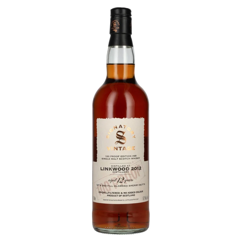 Signatory Vintage 100 Proof Edition LINKWOOD 12 Years Old Single Malt #68 2012 57,1% Vol. 0,7l