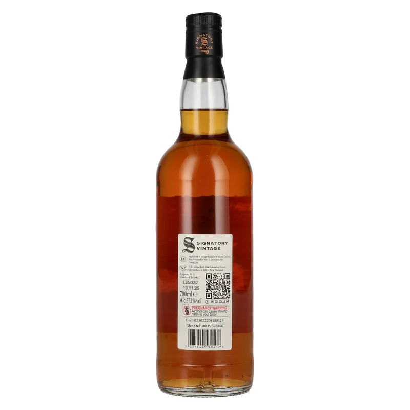 Signatory Vintage 100 Proof Edition GLEN ORD 9 Years Old Single Malt #66 2016 57,1% Vol. 0,7l