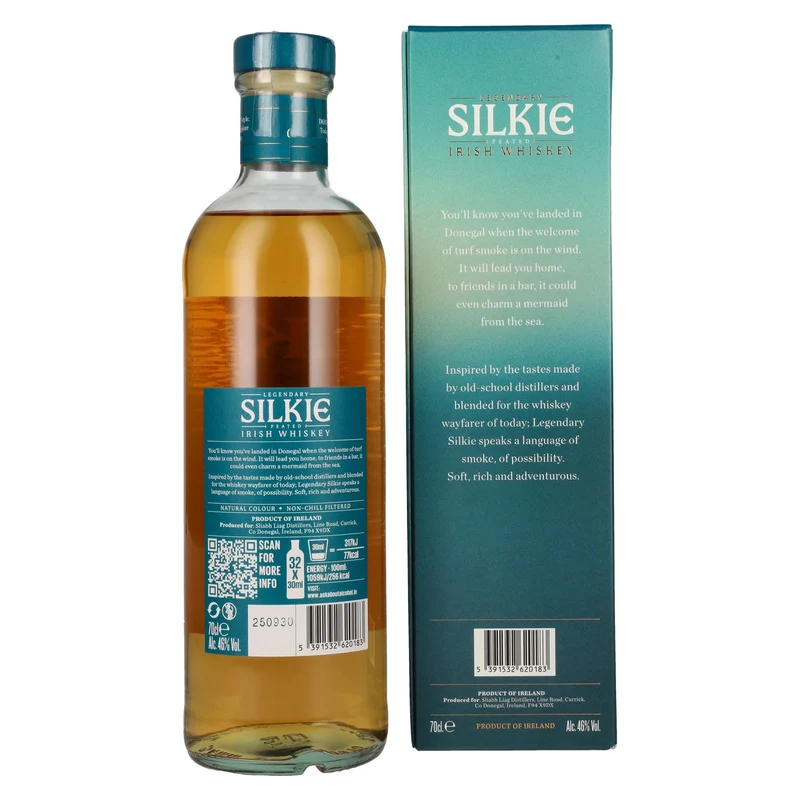 The Legendary SILKIE Peated Irish Whiskey 46% Vol. 0,7l in Geschenkbox