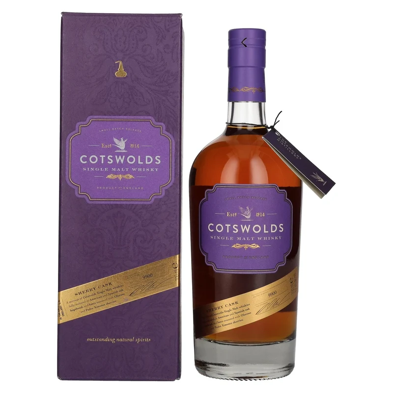 Cotswolds SHERRY CASK Single Malt Whisky 57,4% Vol. 0,7l in Geschenkbox