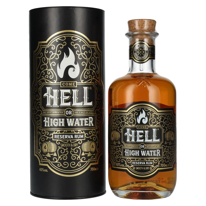 Come Hell or High Water RESERVA Rum 40% Vol. 0,7l in Geschenkbox