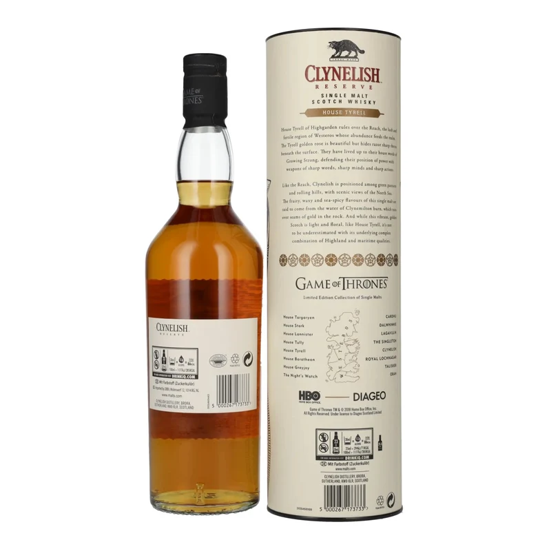 Clynelish Reserve GAME OF THRONES House Tyrell Single Malt Collection 51,2% Vol. 0,7l in Geschenkbox