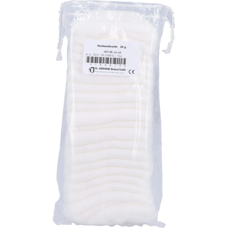 VERBANDWATTE 100%BW ZICKZACK, 50 g WAT
