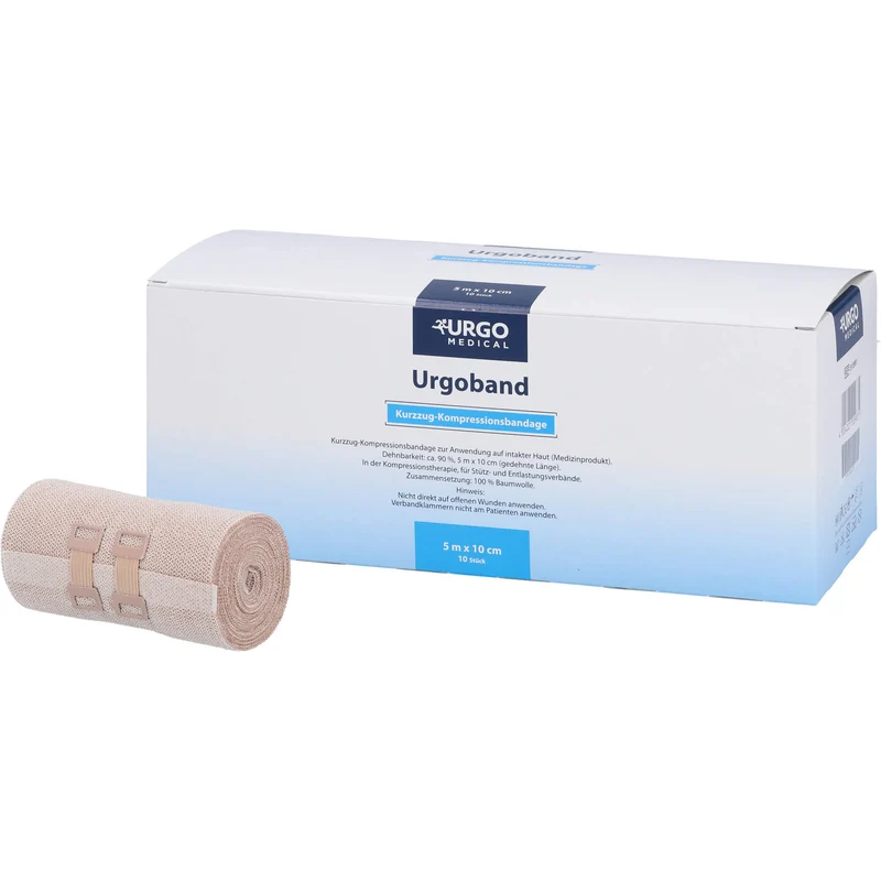 URGOBAND KURZZUGBINDE 5MX10CM OHNE CELLOPHAN, 10 St BIN