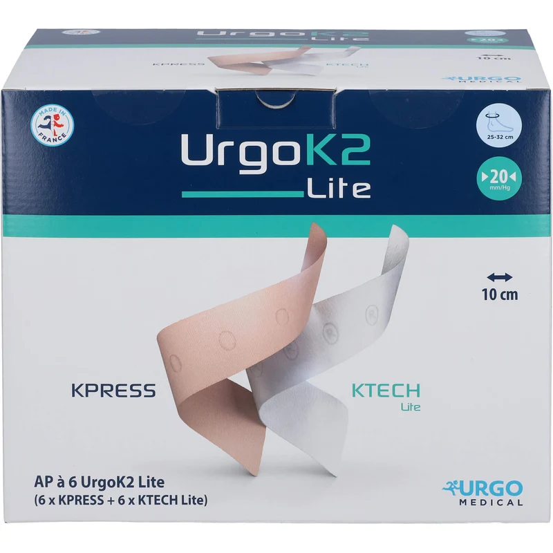 UrgoK2 Lite Kompr.Syst.10cm Knoechelumf.25-32cm, 6 St BIN