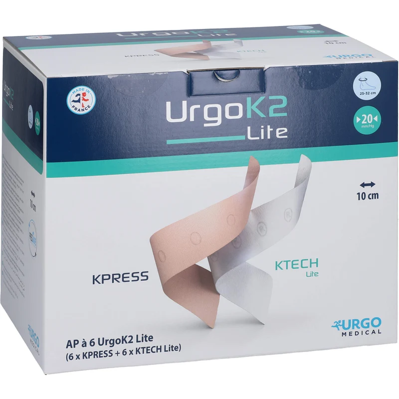 UrgoK2 Lite Kompr.Syst.10cm Knoechelumf.25-32cm, 6 St BIN