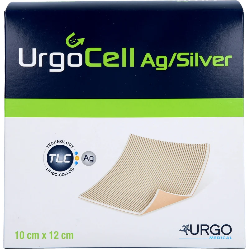 UrgoCell Silver, Lipidokolloid-Schaumstoffwundauflage mit Silbersalz, 10 St VER