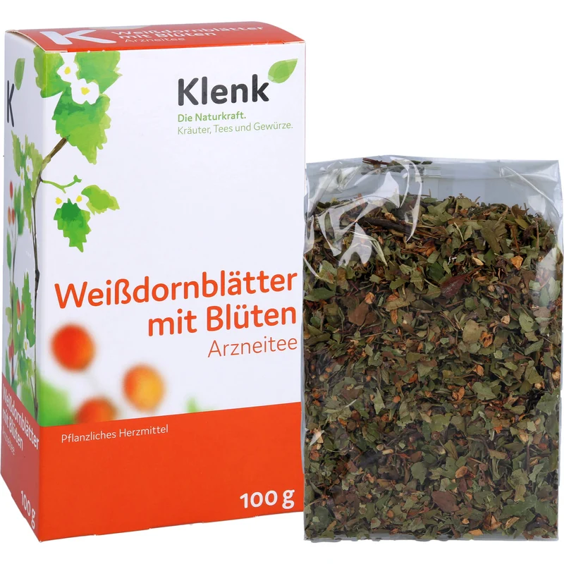 WEISSDORNBLAETTER M BLUETE, 100 g TEE