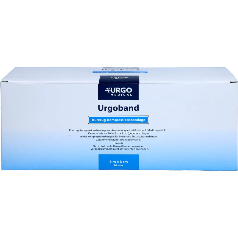 URGOBAND KURZZUGBINDE 5MX8CM OHNE CELLOPHAN, 10 St BIN
