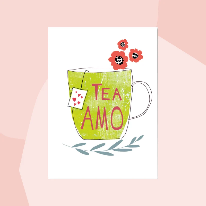 Postkarte: Tea Amo