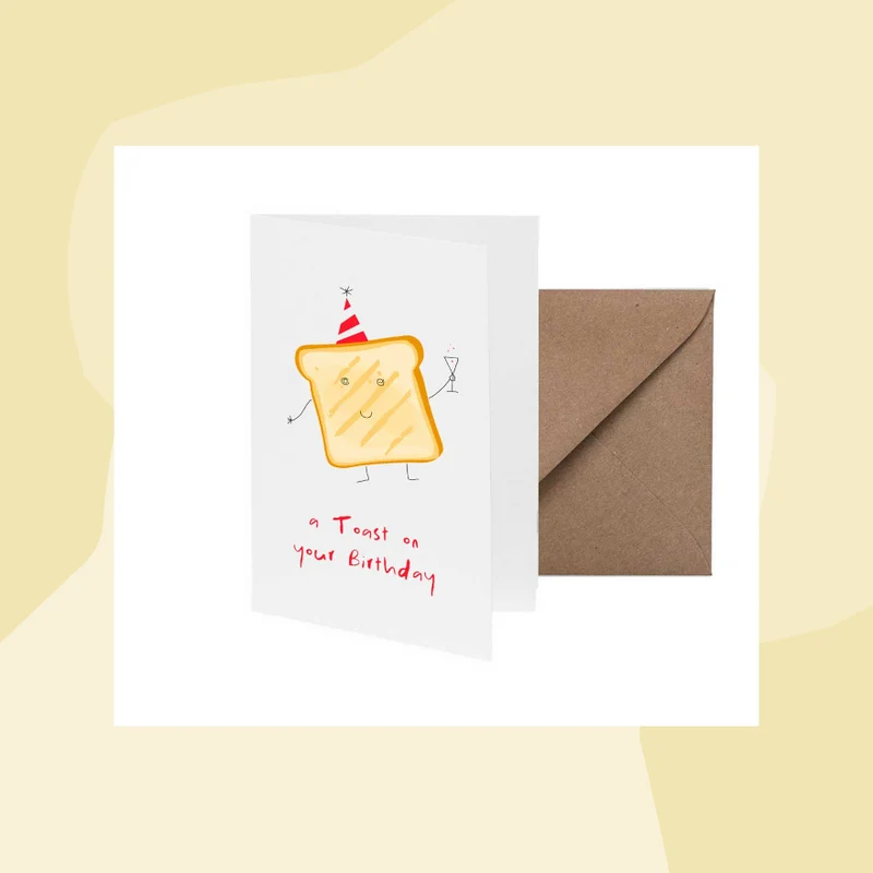Klappkarte: A Toast on your birthday