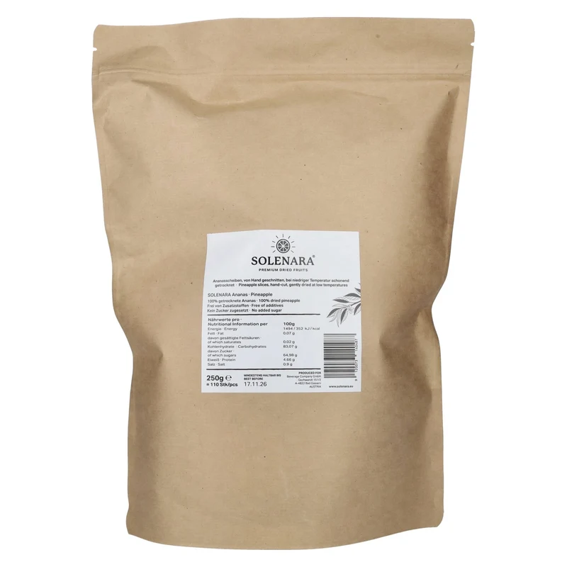 Solenara Premium Dried Fruits PINEAPPLE 250 g