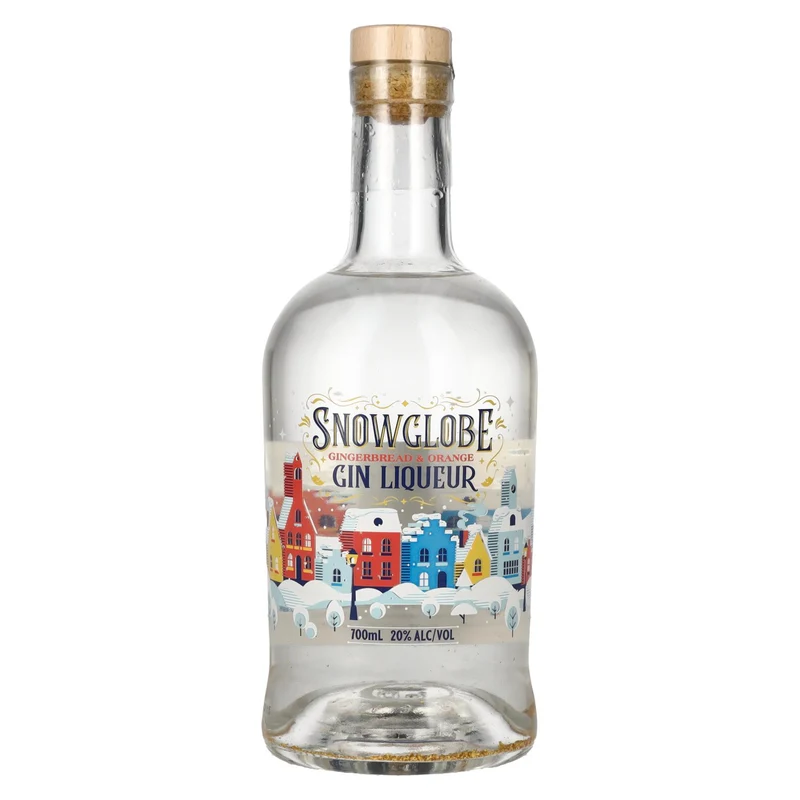 Snowglobe Orange & Gingerbread Gin Liqueur Light-Up 20% Vol. 0,7l