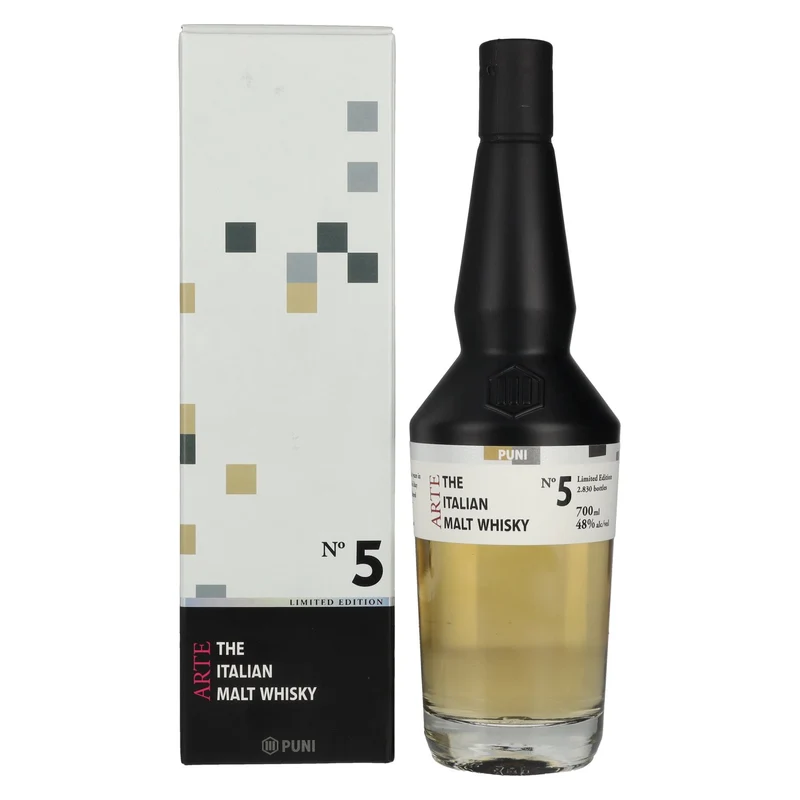 Puni ARTE N° 5 The Italian Malt Whisky Limited Edition 48% Vol. 0,7l in Geschenkbox