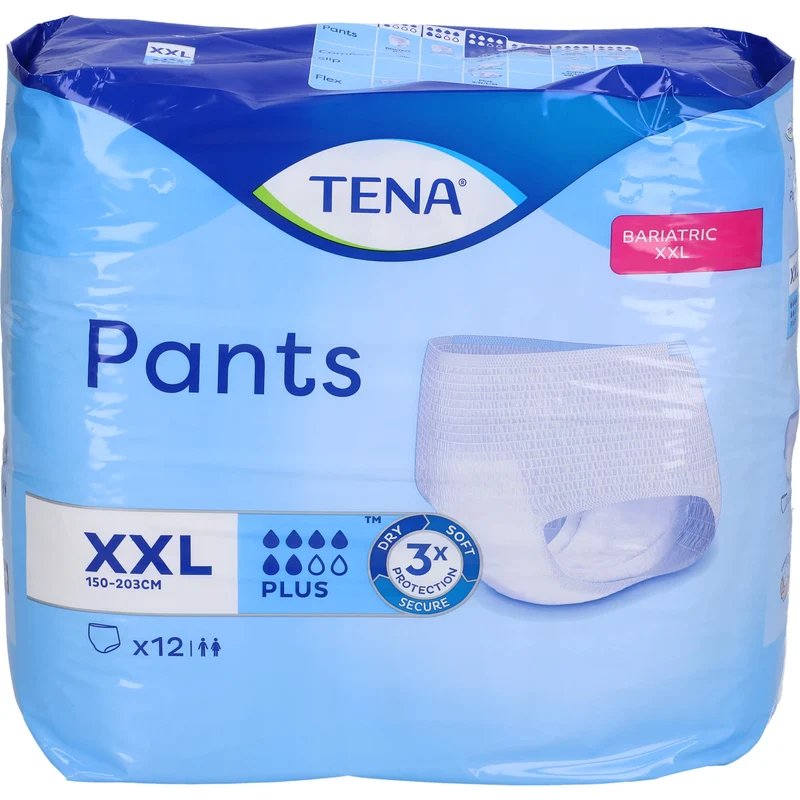 Tena Pants Bariat Plus Xxl, 12 St