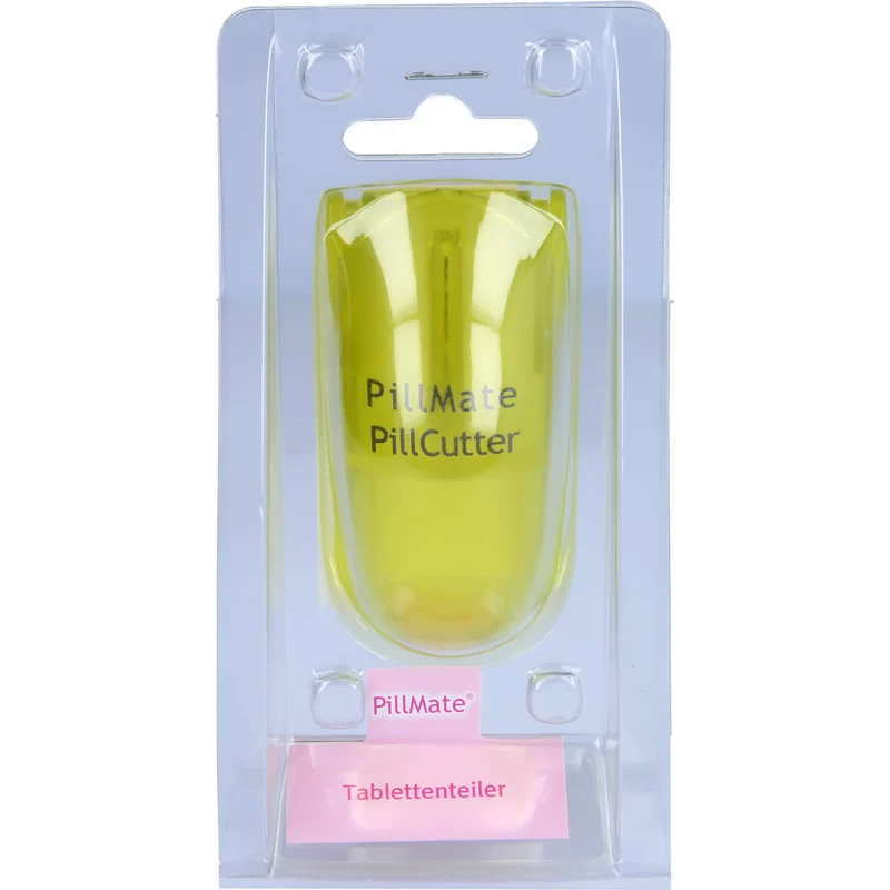 Tablettenteiler groß farbig transparent, 1 St