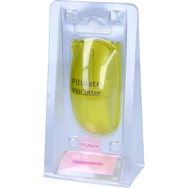 Tablettenteiler groß farbig transparent, 1 St