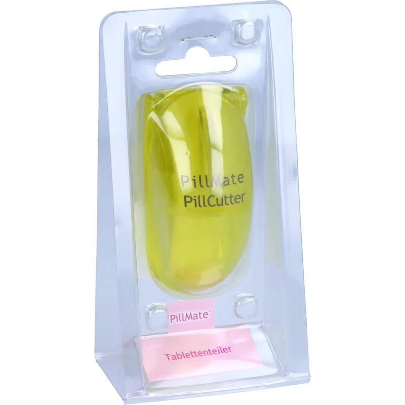 Tablettenteiler groß farbig transparent, 1 St