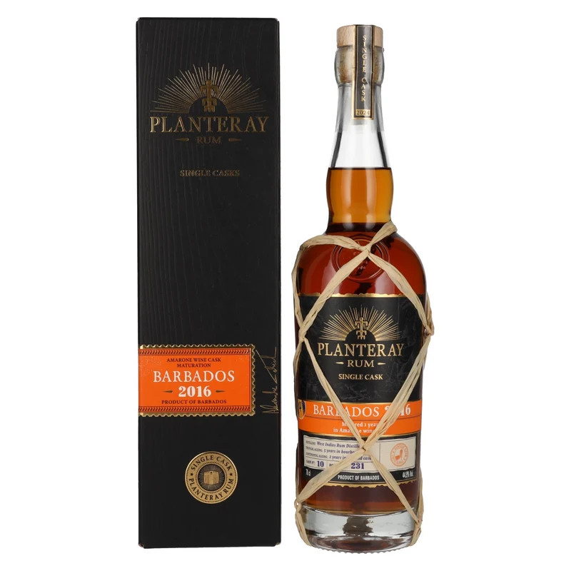 Planteray Rum BARBADOS Amarone Cask Finish 2016 44,9% Vol. 0,7l in Geschenkbox