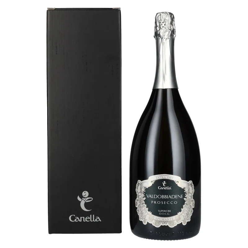 Canella Valdobbiadene Prosecco Superiore Millesimato Extra Dry DOCG 2023 11% Vol. 1,5l in Geschenkbox