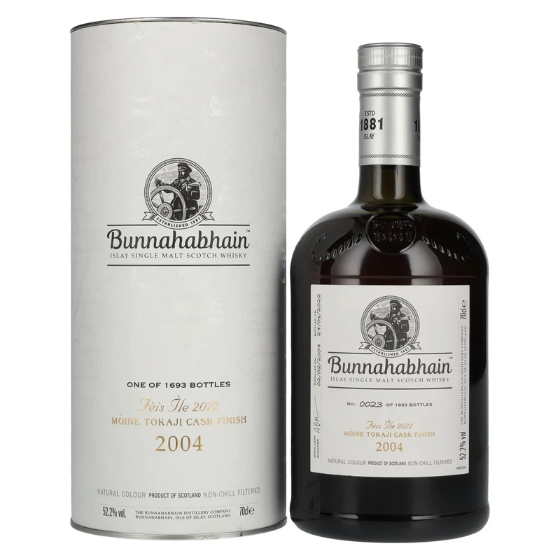 Bunnahabhain MÒINE TOKAJI CASK FINISH Limited Release Fèis Ìle 2022 52,2% Vol. 0,7l in Geschenkbox