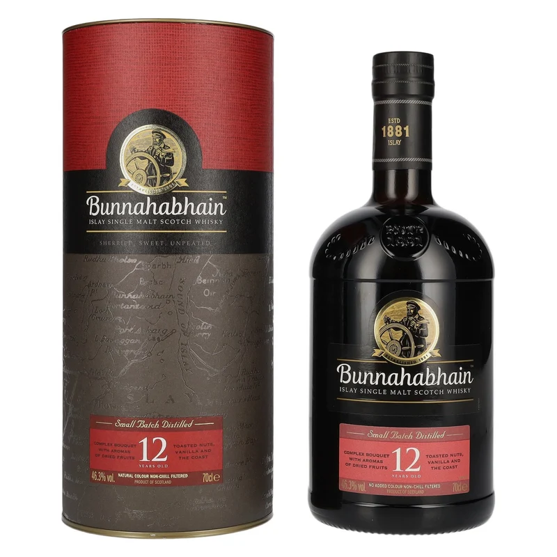Bunnahabhain 12 Years Old Islay Single Malt Scotch Whisky 46,3% Vol. 0,7l in Geschenkbox
