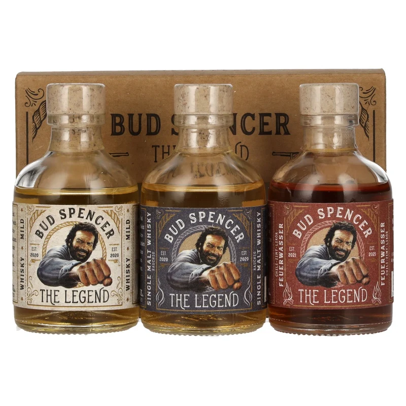 Bud Spencer THE LEGEND Miniset 42,7% Vol. 3x0,05l in Geschenkbox