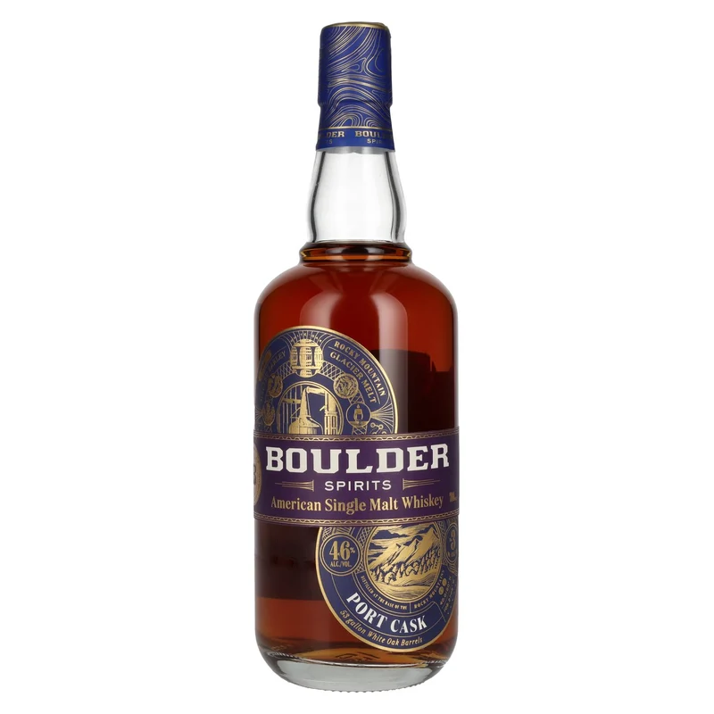 Boulder Spirits American Single Malt PORT CASK FINISH Whiskey 46% Vol. 0,7l