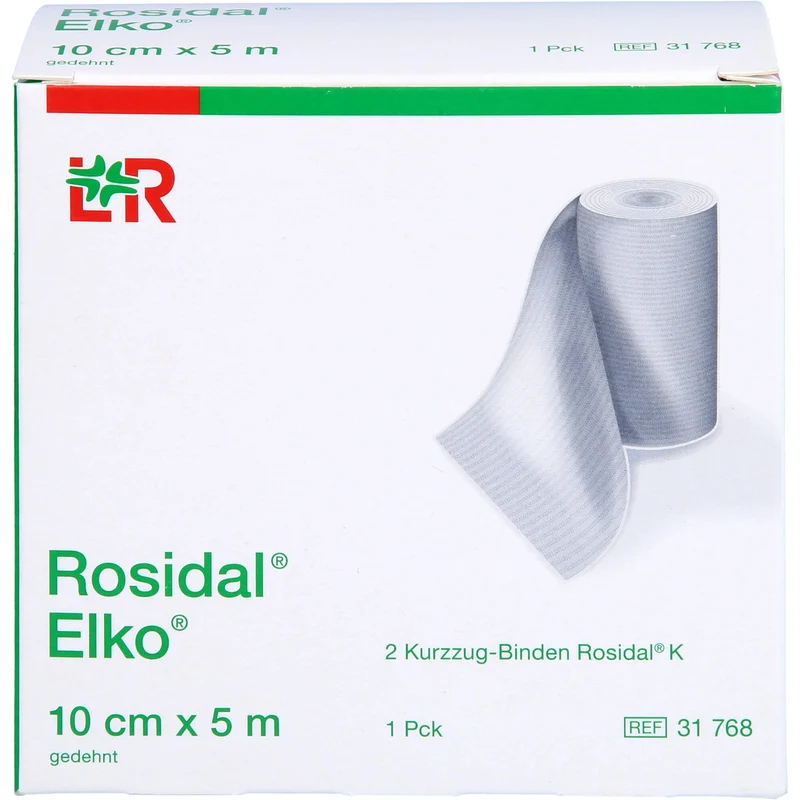 Rosidal Elko 10cmx5m Kurzzugbinde, 2 St BIN