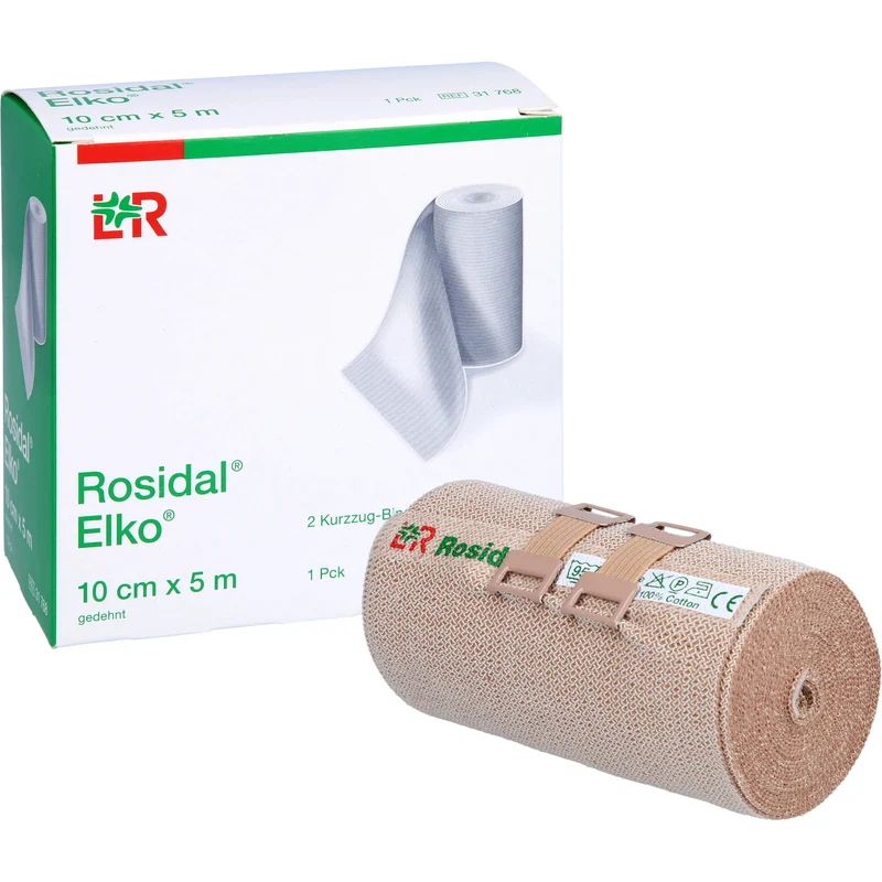 Rosidal Elko 10cmx5m Kurzzugbinde, 2 St BIN