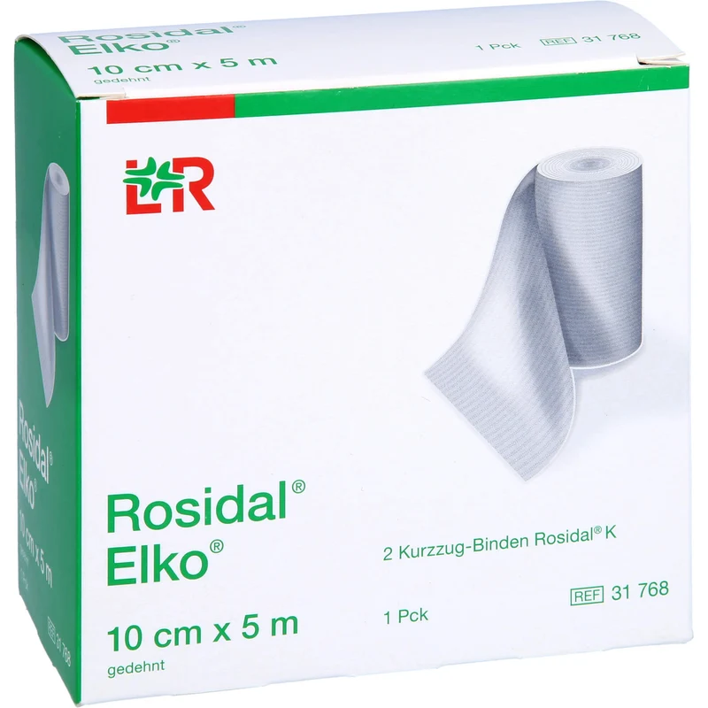 Rosidal Elko 10cmx5m Kurzzugbinde, 2 St BIN