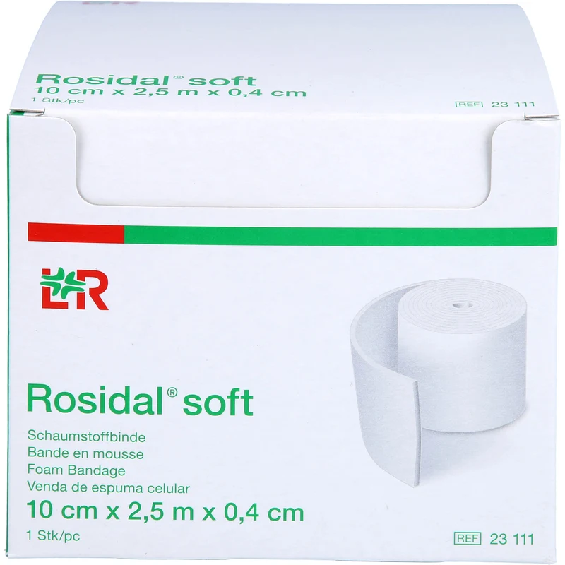 Rosidal soft Schaumstoffbinde 10cmx0,4cmx2,5m, 1 St BIN