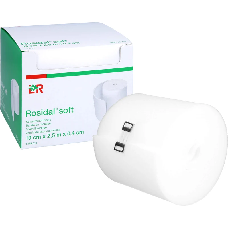 Rosidal soft Schaumstoffbinde 10cmx0,4cmx2,5m, 1 St BIN